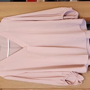 Maurices Blush V-Neck Blouse